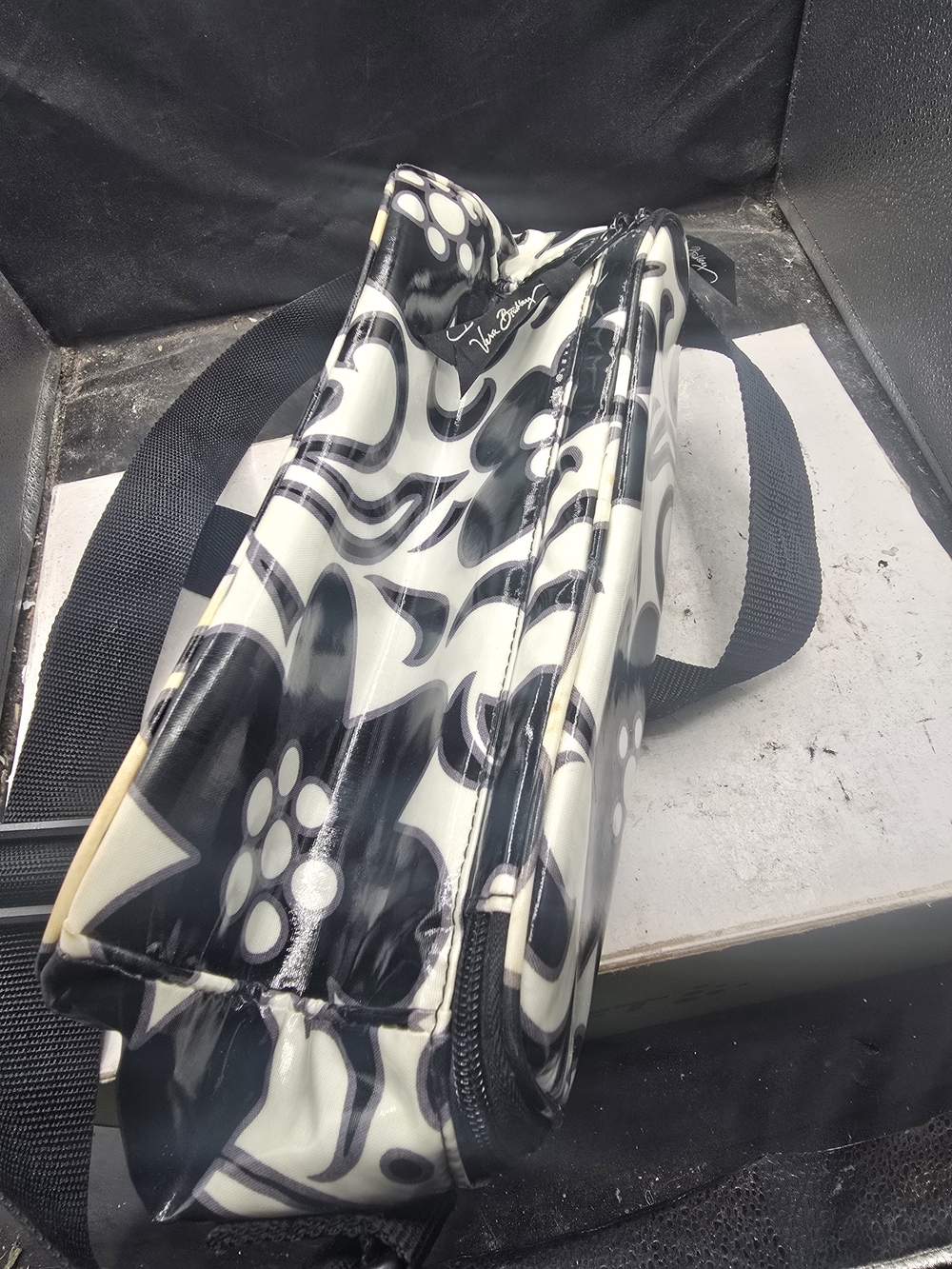 Vera Bradley Black & White Floral Crossbody Bag